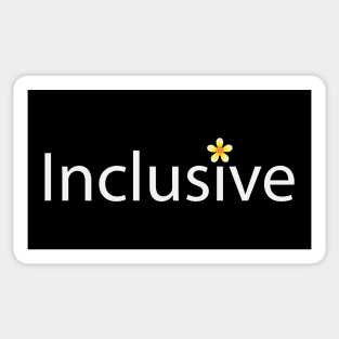 Inclusive typography design Sticker